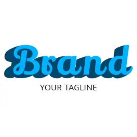 Online Editable Serene Hand Writing Fancy & 3D Text Logo