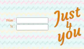 Online Editable Multicolor Lines Pattern Gift Tag