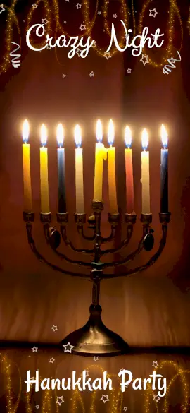Online Editable Hanukkah Candles Snapchat Geofilter