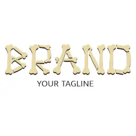 Online Editable Bone Font Animal & Pet Text Logo