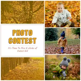 Online Editable Baby Candid Photography 5 Grid Photo Collage