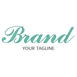Online Editable Cyan Stylish Font Creative Logo