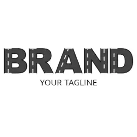 Online Editable Lanes Crossing Creative Text Logo