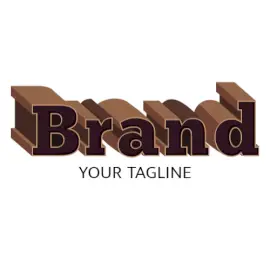 Online Editable Long Shadow Outline Fancy & 3D Text Logo