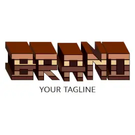 Online Editable Realistic Wooden 3D Text Unique Logo
