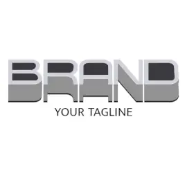 Online Editable Long Shadow Metallic Fancy & 3D Text Logo