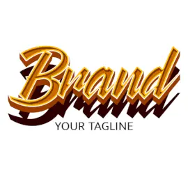 Online Editable Joined Font Outline with Shadow Fancy & 3D Text Logo