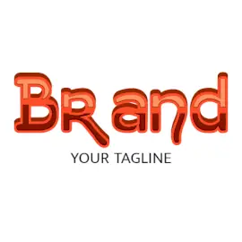 Online Editable Double Layer Outline Fancy & 3D Text Logo