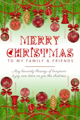 Online Editable Green Merry Christmas Tumblr Graphic