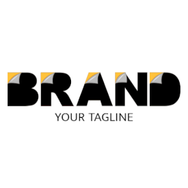 Online Editable Bold Peeled Text Unique Logo