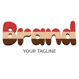 Online Editable Triple Layered Confectioneries Food & Drink Logo