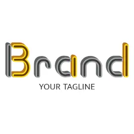 Online Editable Yellow and Lintel Fancy & 3D Logo