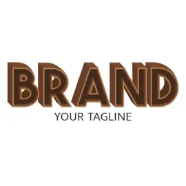 Online Editable Chocolate Bar Text Food & Drink Logo
