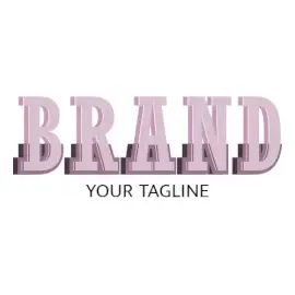 Online Editable Fixed at Bottom Font Unique Logo