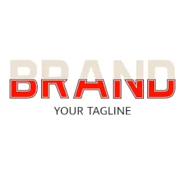 Online Editable Horizontal Two Fold Unique Logo