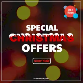 Online Editable Christmas Offer Animated Design