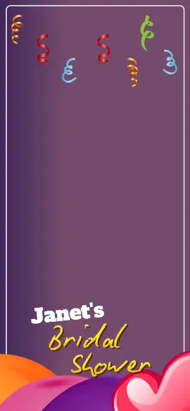 Online Editable Bridal Shower Snapchat Geofilter