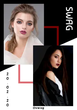 Online Editable Black and White Classic Swag Magazine Cover