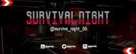 Online Editable Survive the Night Game Twitch Banner