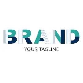 Online Editable Multicolored Three Segment Bold Unique Logo