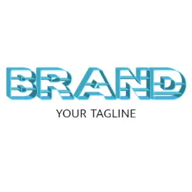 Online Editable Hollow Font with Partition Unique Logo