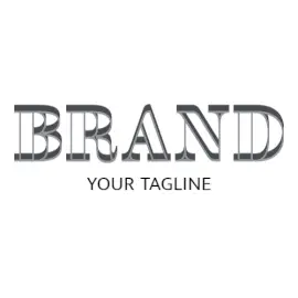 Online Editable Hollow 3D Font Unique Logo