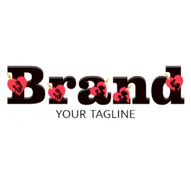 Online Editable Black and Red Mothers Love Events Logo