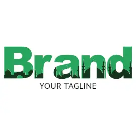 Online Editable Green Mosque Ramazan Font Events Logo
