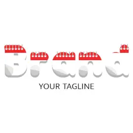 Online Editable Bright Red and White Notepad Font Education & School Logo