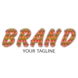 Online Editable Colorful Waves Font Events Logo
