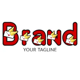 Online Editable Winged Letter Font Dating Logo