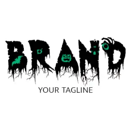 Online Editable Freaky Sinister Halloween Font Events Logo