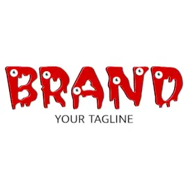 Online Editable Eye Ball Halloween Font Events Logo