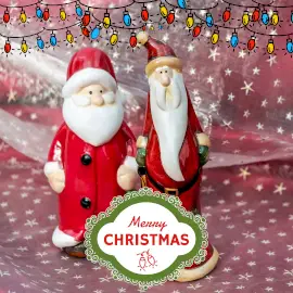 Online Editable Santa Claus Christmas Wish Instagram Post