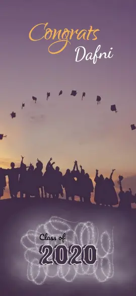 Online Editable Graduation Wish Design for a Group Click Snapchat Geofilter