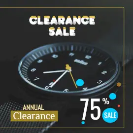 Online Editable Branded Watch Annual Clearance Sale Instagram Post