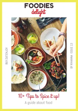 Online Editable Food Recipes Guide Magazine Cover