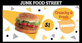 Online Editable Tasty Crunchy Burger Facebook Ad Medium