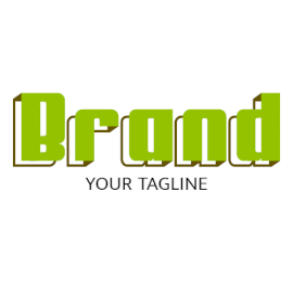 Online Editable Bold Cuboid Font Unique Logo