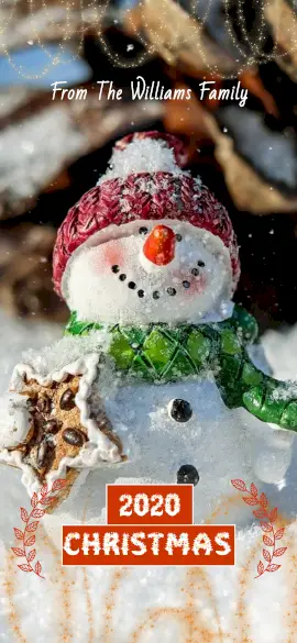 Online Editable Christmas Wishes With Snowman Snapchat Geofilter