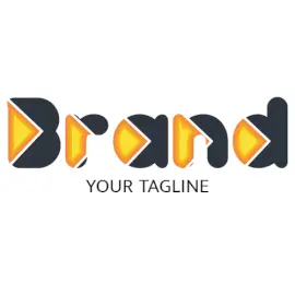 Online Editable Yellow and Grey Pizza Slice Food & Drink Logo