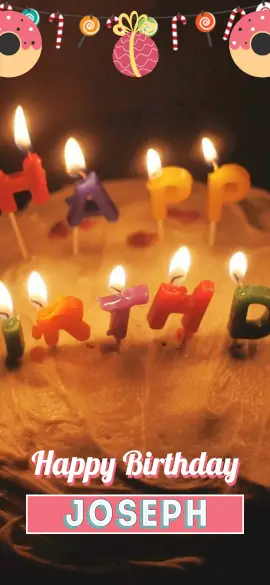Online Editable Happy Birthday Joseph Snapchat Geofilter