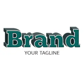 Online Editable Slant stripes Creative Logo
