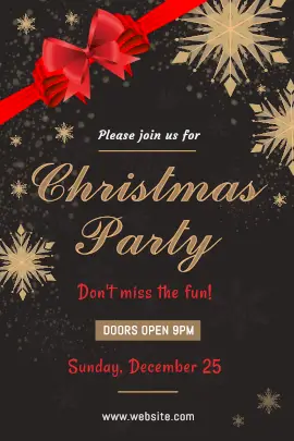 Online Editable Christmas Party Tumblr Graphic