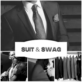 Online Editable Men's Suits and Blazers 4 Grid Photo Collage