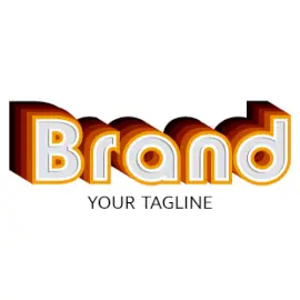 Online Editable Multicolored Bold Fancy & 3D Font Logo
