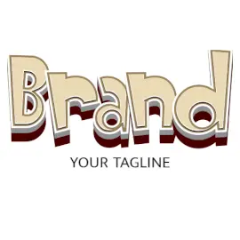 Online Editable Pale Crean and White Comic Text Gaming Logo