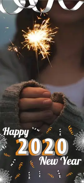 Online Editable New Year Wishes With Fireworks Snapcaht Geofilter