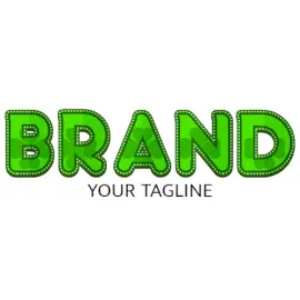 Online Editable Green Shamrock Overlay Simple Bold Text Events Logo