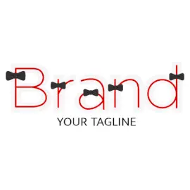 Online Editable Simple Font with Bowtie Event Logo